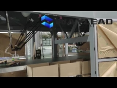 Automatische Brotverpackungslinie PLC-Steuerung 35-150 Beutel/Min Kapazität