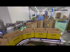 Vollautomatische Produktionslinie für Karton- und Palettierung