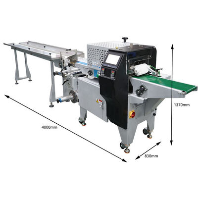 Flow Wrapping Machine für PP PVC PS EVA PET PVDC PVC Verpackungsfolie und 5-35 mm Verpackungshöhe