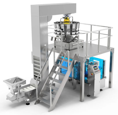 WG250 Automatische Doypack vorgefertigte Beutelverpackungsmaschine für Lebensmittelverarbeitungsbetriebe SUS304