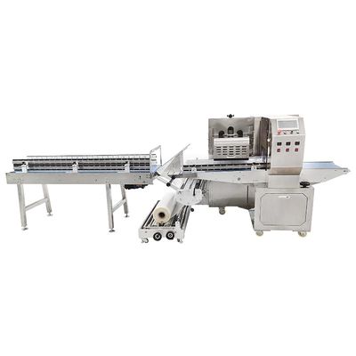 Elektrische Strömungsverpackungsmaschine Paket vollautomatische Lösung Breite 35 bis 80 mm