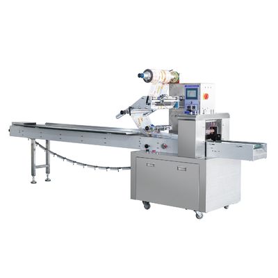 Automatische Eis am Stiel Flowpack-Verpackungsmaschine Paketbreite 35-80 mm 304 Edelstahlgehäuse