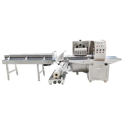 Anpassungsfähige Kissenverpackungsmaschine für Packungsbreite 35-80 mm und Verpackungsgeschwindigkeit 30-150 Beutel/min
