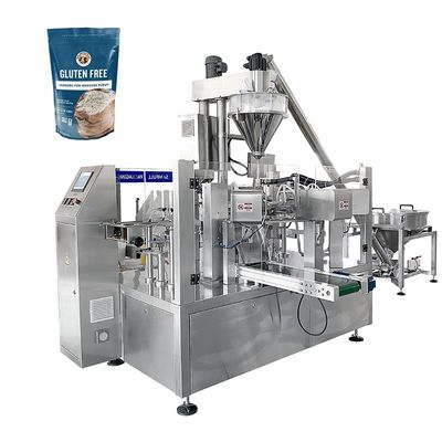 Multifunktionale vorgefertigte Taschenverpackungsmaschine aus Edelstahl mit 70 Beuteln/min Geschwindigkeit für Doypack und Reißverschlussbeutel