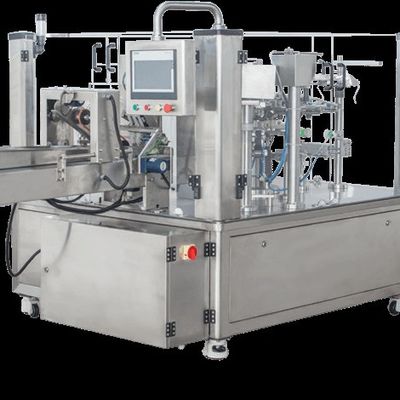 Pulverververpackung mit einer rotativen vorgefertigten Beutelverpackungsmaschine vereinfacht