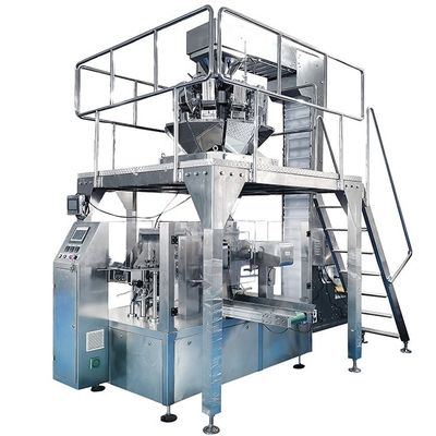 WG210 Automatische Kartoffelchips Snacks Doypack Verpackungsmaschine Verpackungsgeschwindigkeit 80 Beutel pro Minute